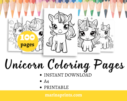 unicorn coloring pages