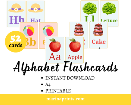 alphabet flashcards