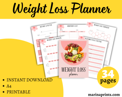 weight loss planner