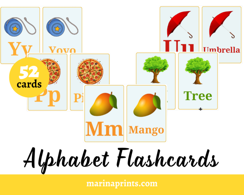 alphabet flashcards