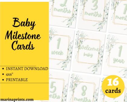 milestone cards