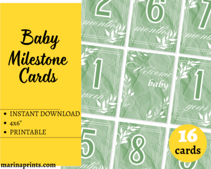 milestone cards